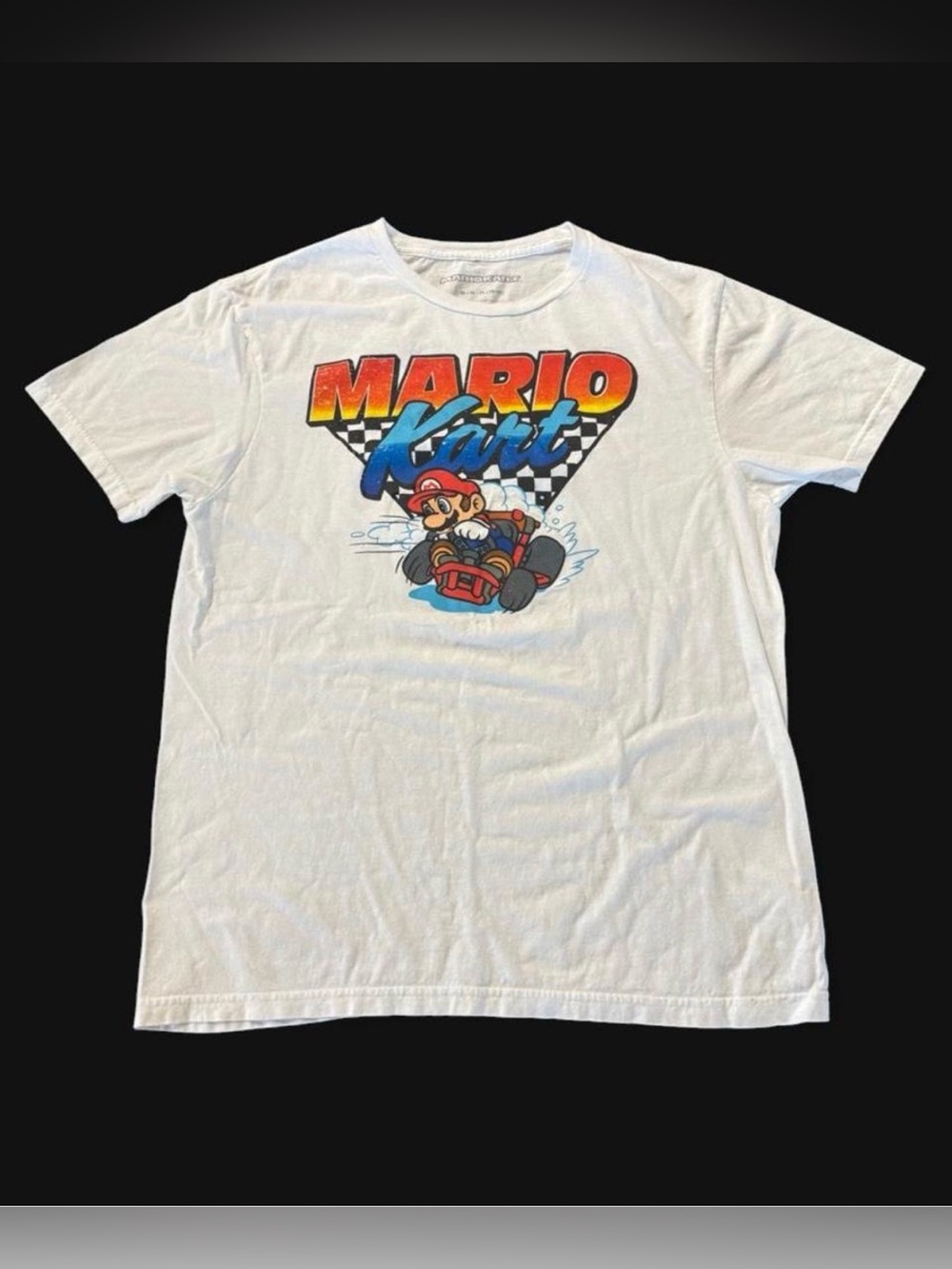 Mario Kart Men’s M Graphic Tee in White